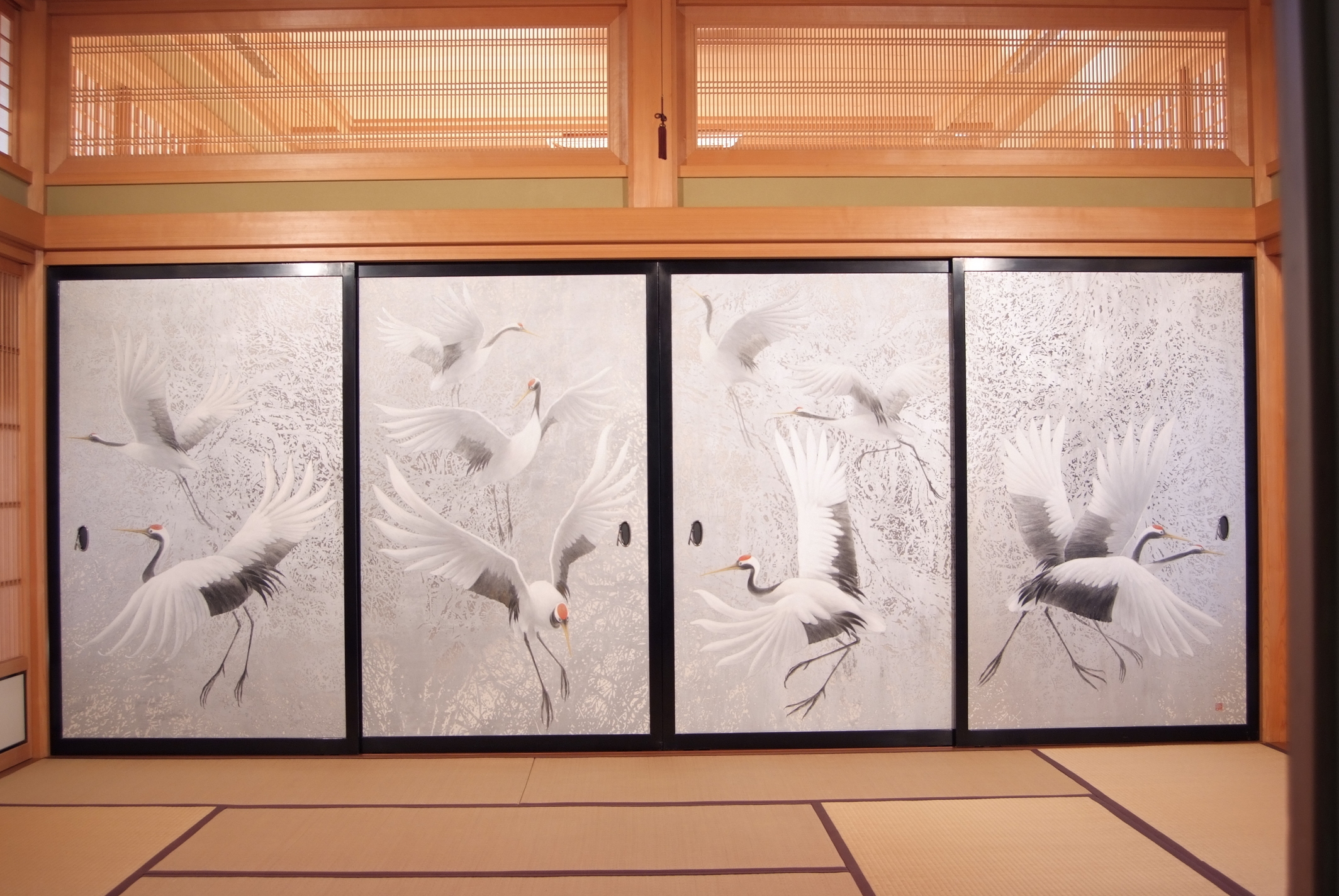 「丹頂鶴」鳥山画伯作